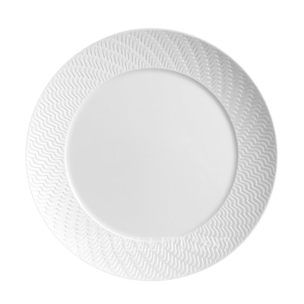 meissen no41 waves relief bisque dinner plate