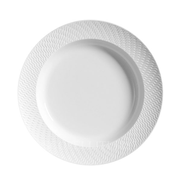 meissen no41 waves relief bisque soup plate