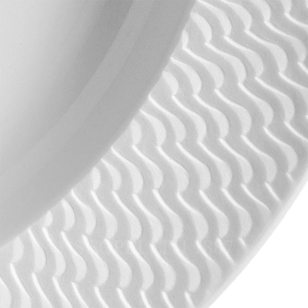 meissen no41 waves relief bisque soup plate details