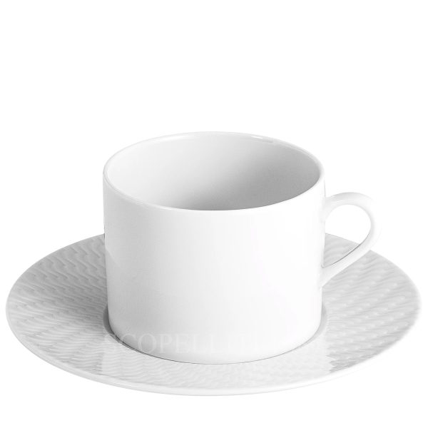 meissen no41 waves relief coffee cup and saucer