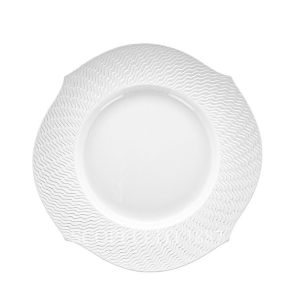 meissen waves relief bisque bread plate