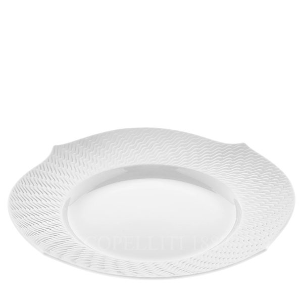 meissen waves relief bisque bread plate view