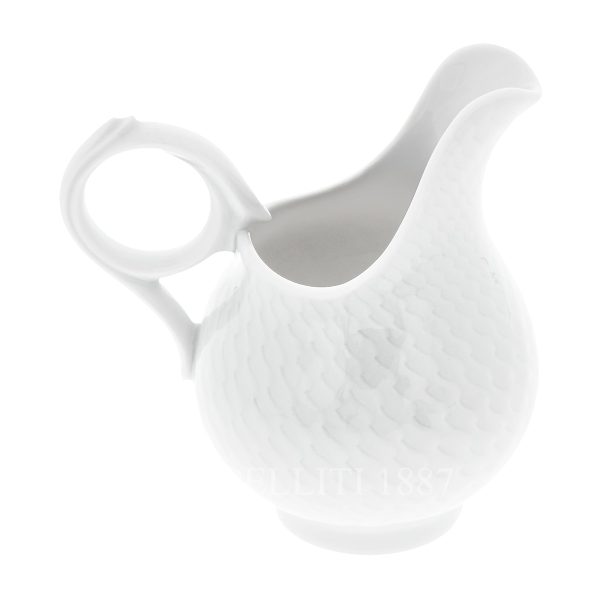 meissen waves relief bisque creamer back