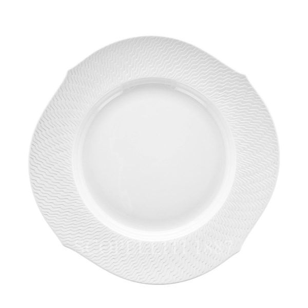 meissen waves relief bisque dessert plate