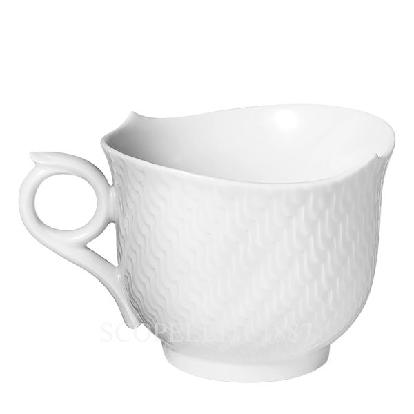 meissen waves relief bisque mug back
