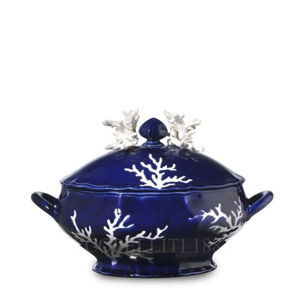 modigliani blue coral soup tureen