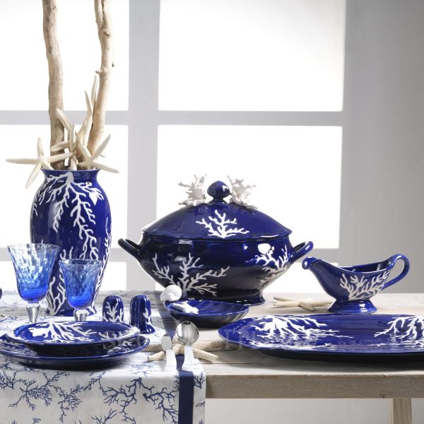 modigliani blue coral tableware