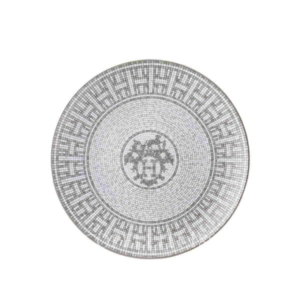 hermes mosaique au 24 platinum dessert plate