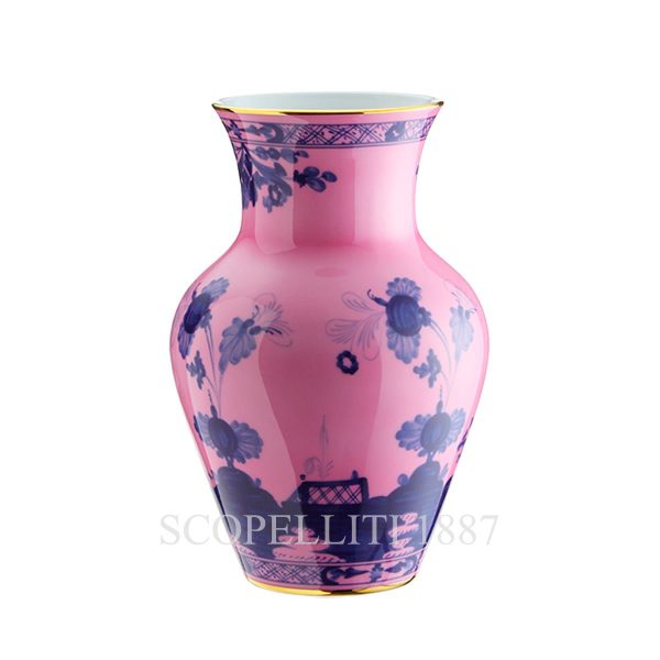 Ginori 1735 Large Ming Vase Oriente Italiano Azalea