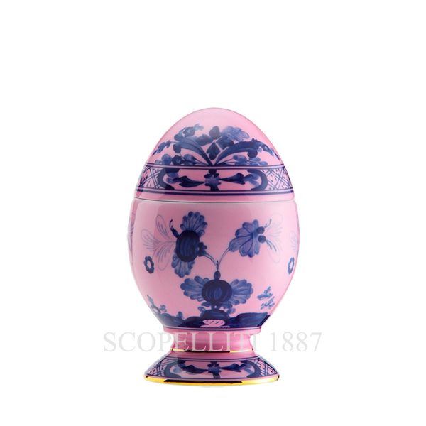 Ginori 1735 Small Covered Egg Oriente Italiano Azalea