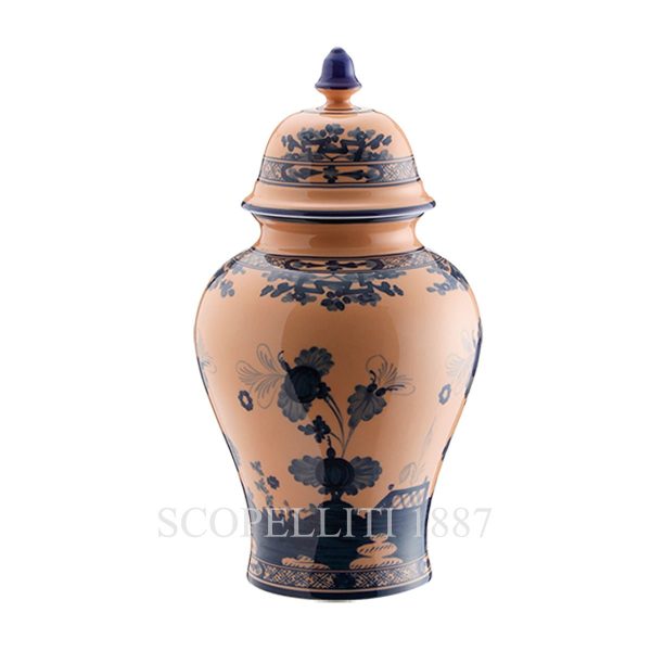 Ginori 1735 Potiche Large Vase With Cover Oriente Italiano Cipria