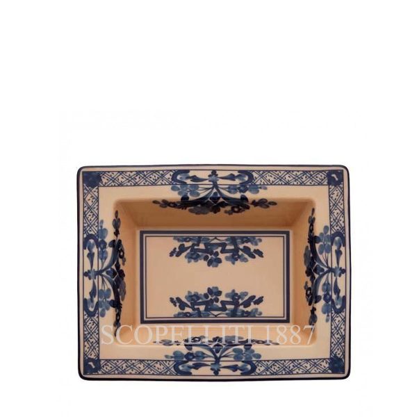 Ginori 1735 Rectangular Vide Poche Oriente Italiano Cipria