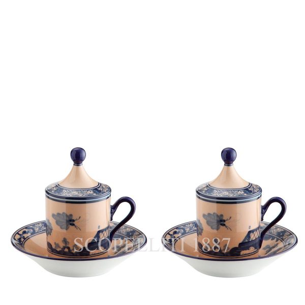 Ginori 1735 Téte a Téte Coffee Set Oriente Italiano Cipria