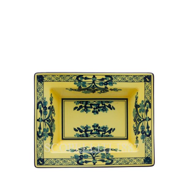 Ginori 1735 Rectangular Vide Poche Oriente Italiano Citrino