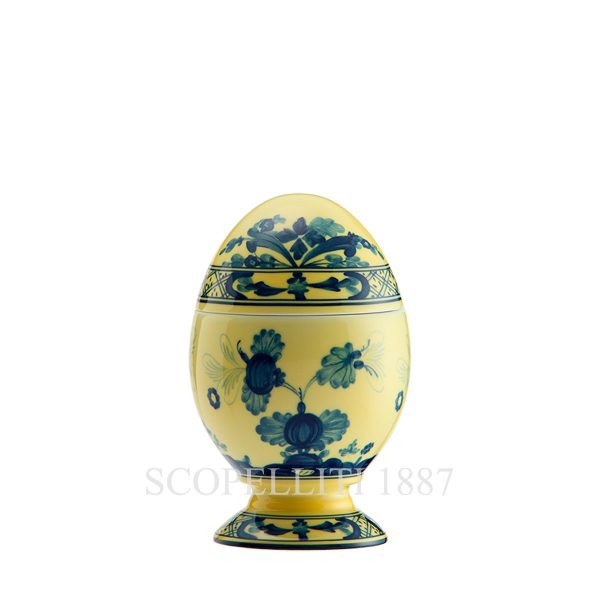 Ginori 1735 Small Covered Egg Oriente Italiano Citrino