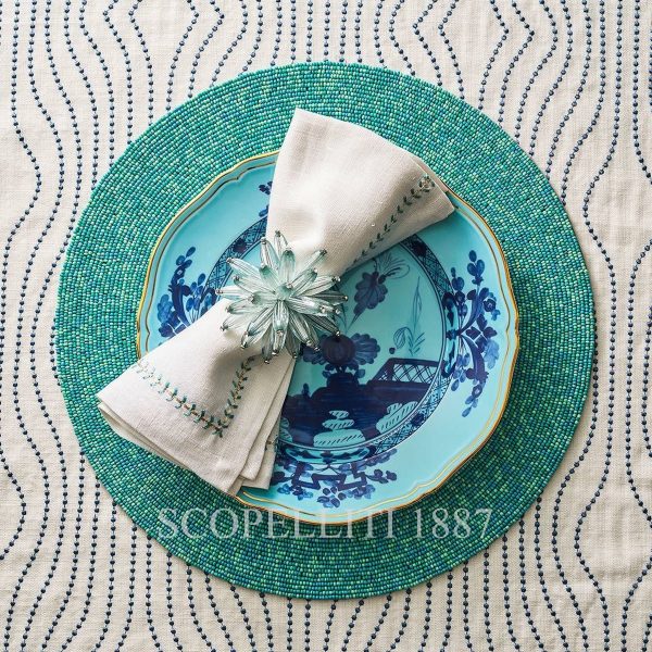 oriente italiano iris bread plate presentation