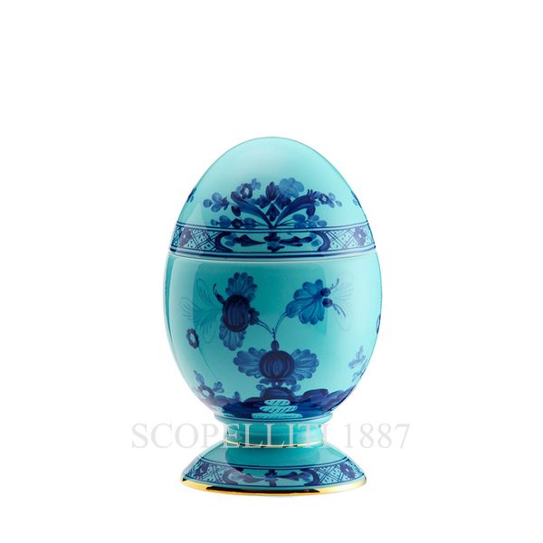 Ginori 1735 Large Covered Egg Oriente Italiano Iris
