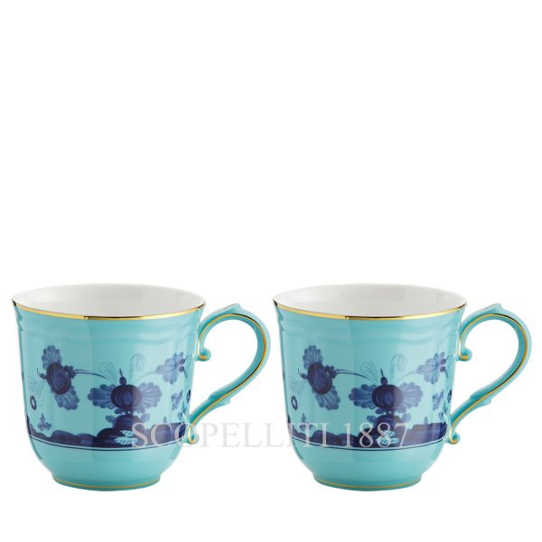 Ginori 1735 Mug Set For Two Oriente Italiano Iris
