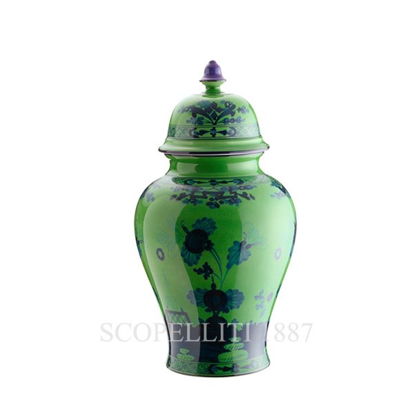 oriente malachite small potiche vase