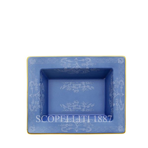 Ginori 1735 Rectangular Vide Poche Oriente Italiano Pervinca