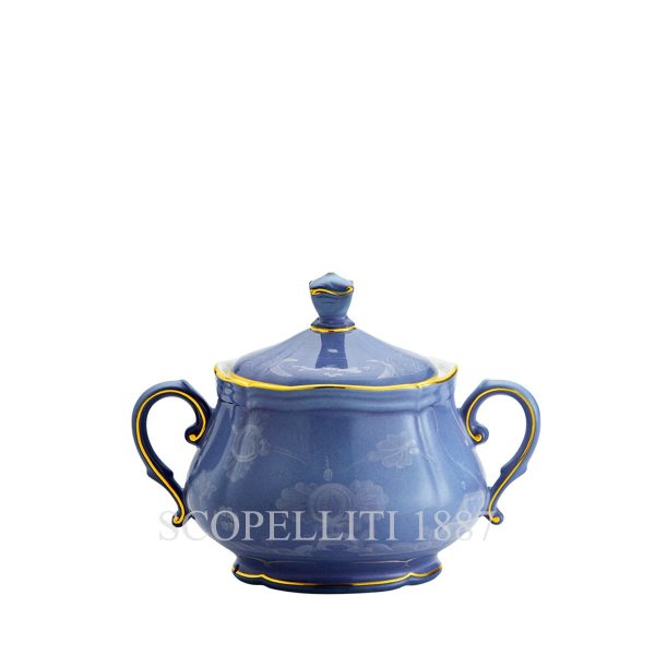 Ginori 1735 Sugar Bowl With Lid Oriente Italiano Pervinca