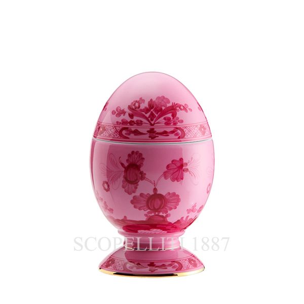 Ginori 1735 Large Covered Egg Oriente Italiano Porpora