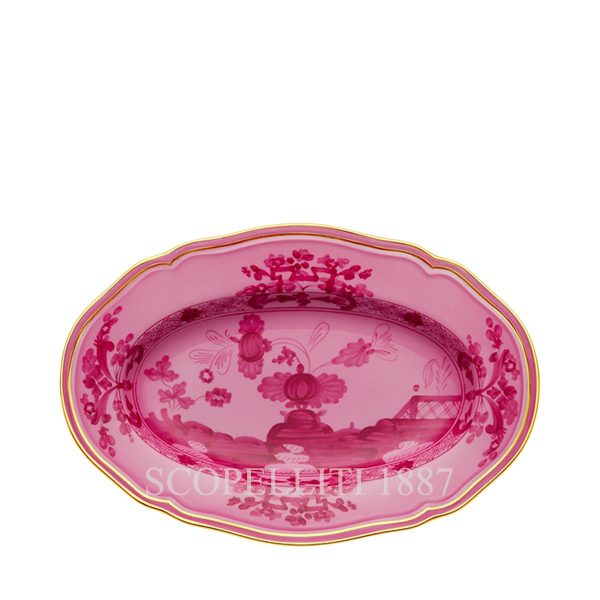 Ginori 1735 Pickle Dish Oriente Italiano Porpora