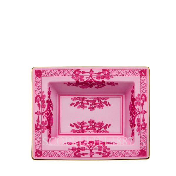 Ginori 1735 Rectangular Vide Poche Oriente Italiano Porpora