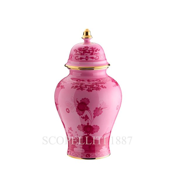 Ginori 1735 Potiche Vase With Cover Small Oriente Italiano Porpora