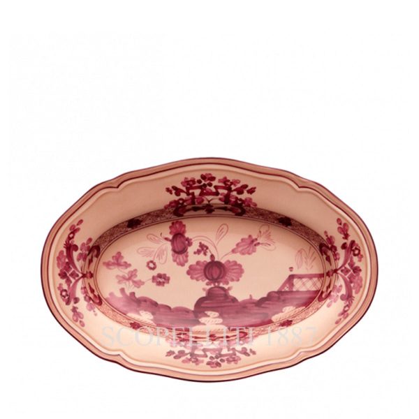 Ginori 1735 Pickle Dish Oriente Italiano Vermiglio