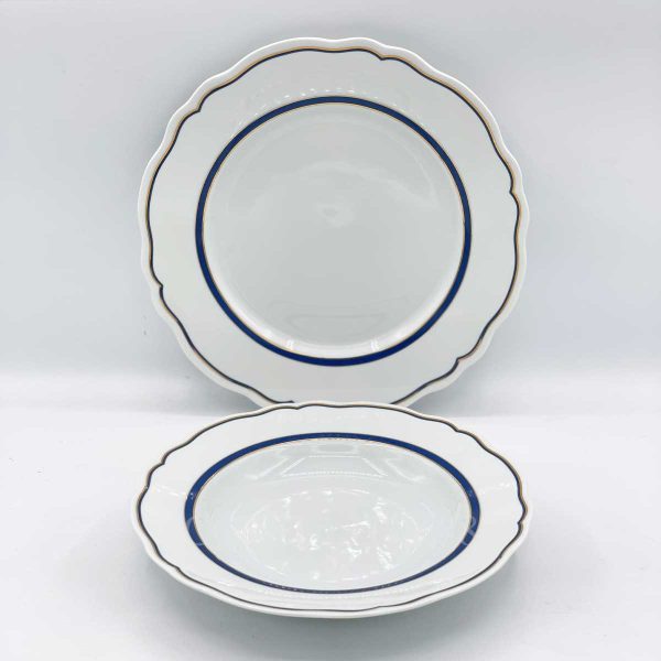 phillippe deshoulieres dome blue dinnerware
