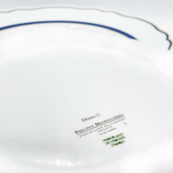 phillippe deshoulieres dome blue dinnerware