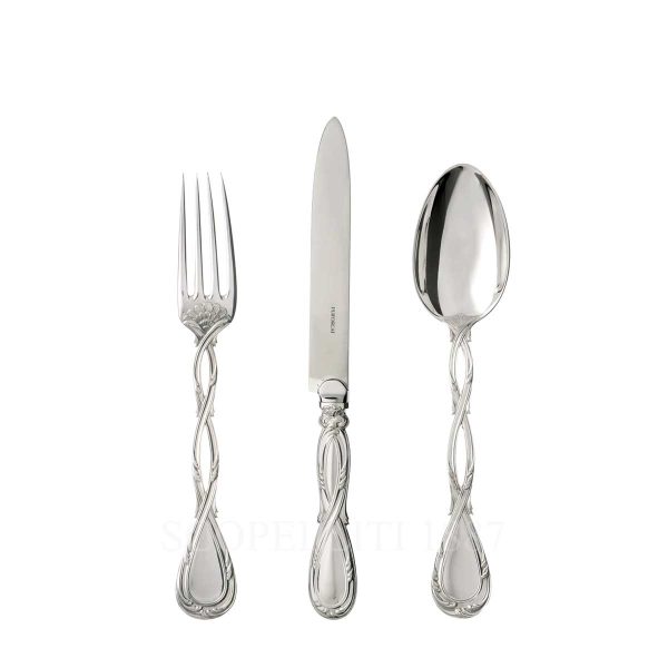 puiforcat royal table fork spoon and knife