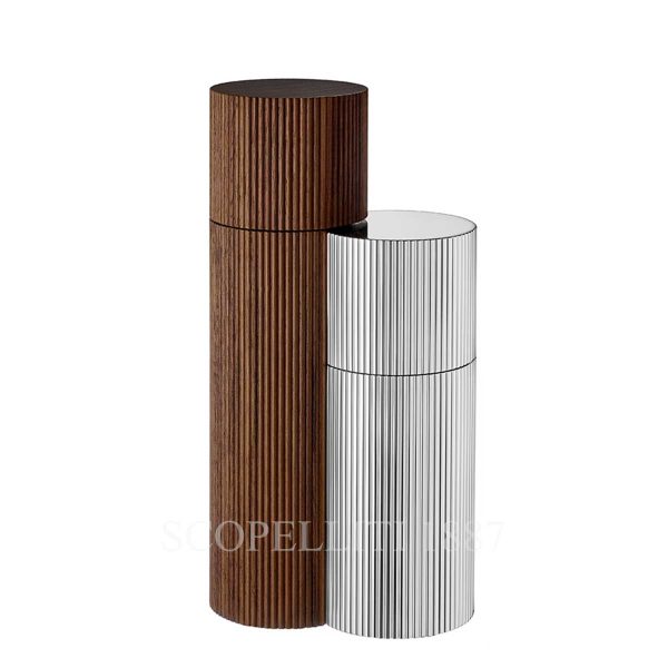 puiforcat granville salt and pepper set wallnut