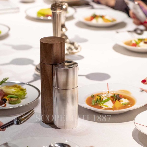 puiforcat granville salt and pepper set wallnut