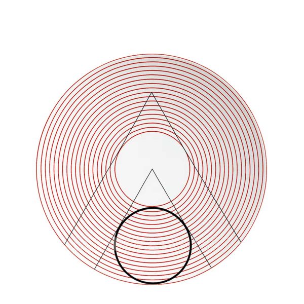 puiforcat initials dessert plate triangle