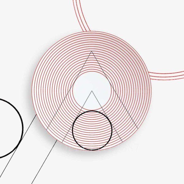 puiforcat initiales triangle dessert plate