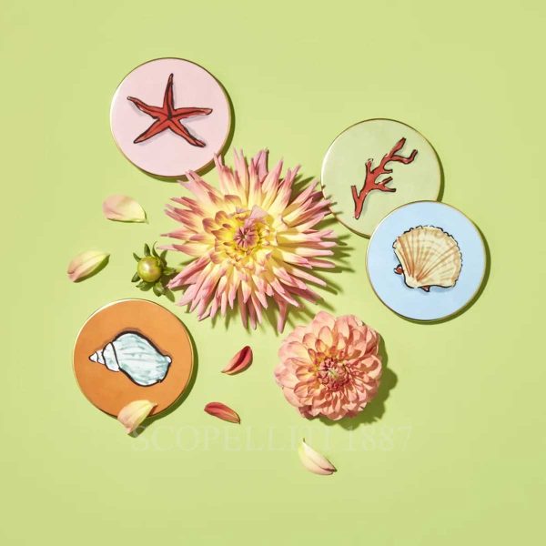 richard ginori set of 4 coasters il viaggio di nettuno