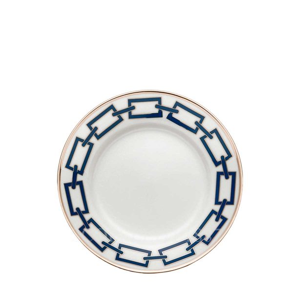ginori catene blue bread plate