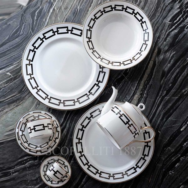 richard ginori catene black dinnerware