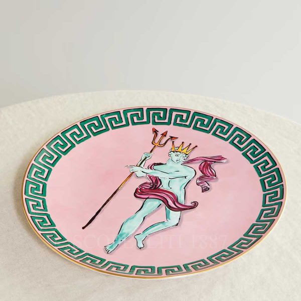 richard ginori presentation plate green il viaggio di nettuno
