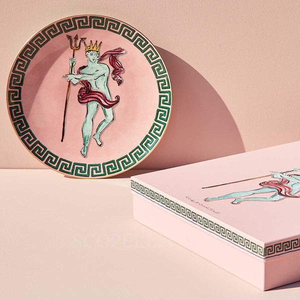 richard ginori presentation plate pink il viaggio di nettuno