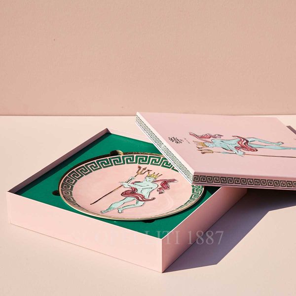 richard ginori presentation plate pink il viaggio di nettuno