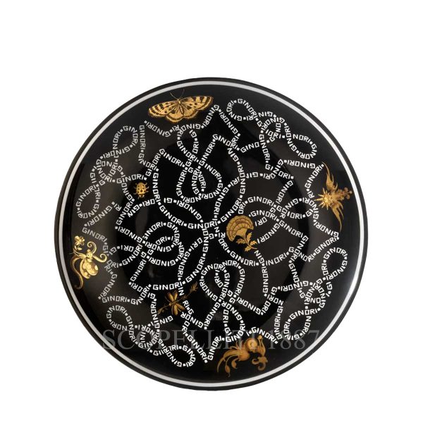 Ginori Dessert Plate Arcadia Black