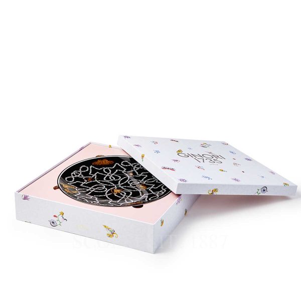 richard ginori arcadia dessert plate black