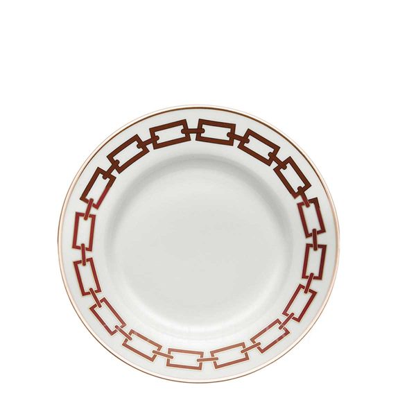 richard ginori dessert plate catene red