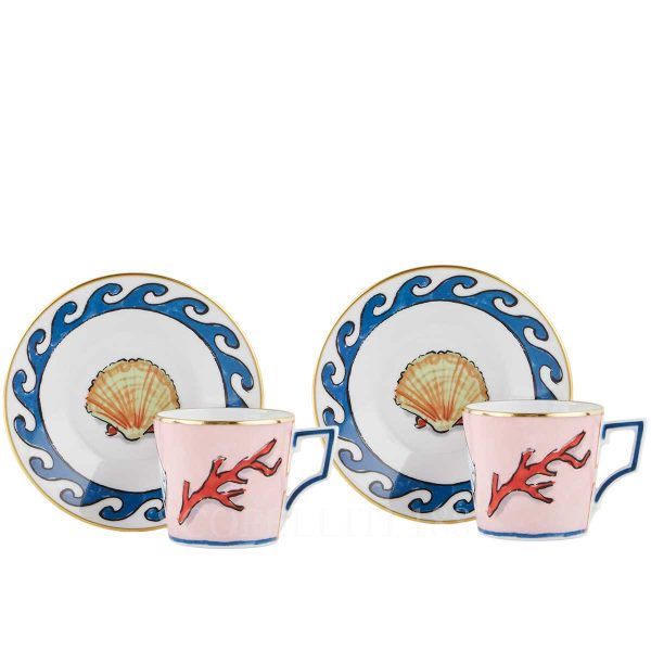richard ginori gift set of 2 coffee cups il viaggio di nettuno