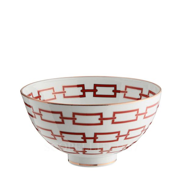richard ginori gio ponti bowl catene red
