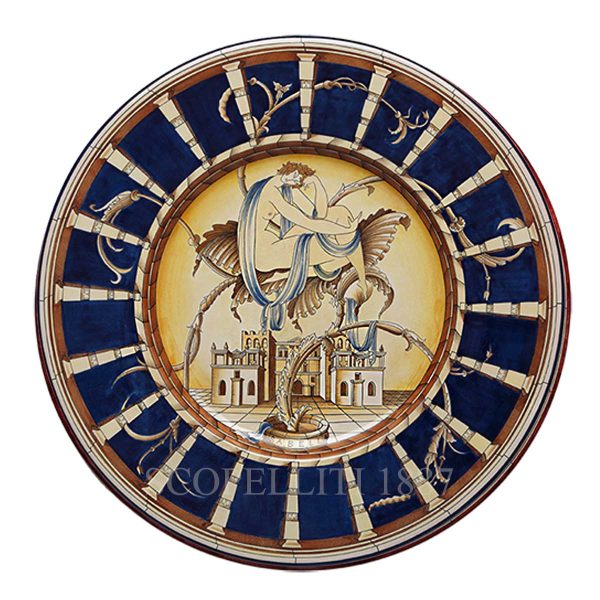 richard ginori gio ponti plate blue isabella