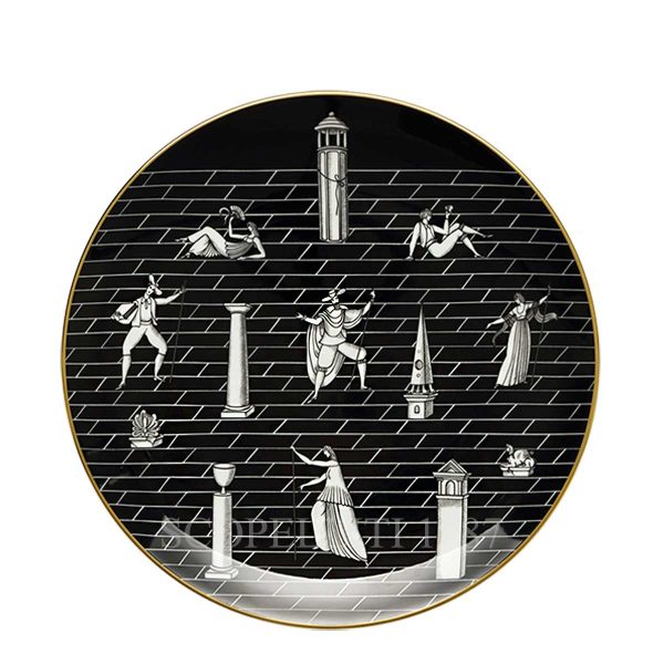 richard ginori gio ponti plate passeggiata archeologica black
